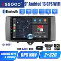 DAB+ Carplay Android 13 Autoradio GPS RDS WIFI +Kam Für Smart Fortwo 451 2010-15
