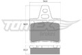 TOMEX Brakes Bremsbelagsatz, Scheibenbremse TX 12-06 für CITROËN