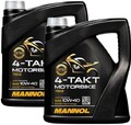 2x4=8  Liter Mannol 7812 Motorbike 4-Takt 10W40 API SL Motoröl Motorradöl MA/MA2