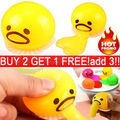 Puking Egg Yolk Squishy Squeeze Ball mit Lindern Antistressball Spielzeug Gelbem