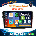 2G+32G Für 2006-2012 Toyota RAV4 Android 14 Autoradio GPS Navigation CarPlay DAB