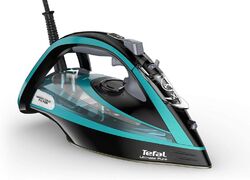 Tefal Ultimate Pure FV9844 Dampfbügeleisen, 3200W - Schwarz/Türkis