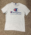 T-Shirt Champion grau Marl, Größe M, 100 % echt, kostenloser Versand