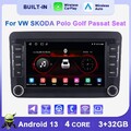 Android 13 Autoradio Carplay Auto DSP GPS Navi Für VW Passat B6 B7 Carplay DAB+