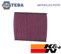 DVF5002 INNENRAUMFILTER POLLENFILTER K&N FILTERS NEU OE QUALITÄT