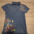 Polo Ralph Lauren Poloshirt Damen Polohemd Shirt Polokragen Gr. M Ba... #29qh9ny