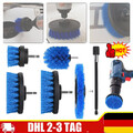 6X Set Bürstenaufsatz Reinigung Bürste Für Bohrmaschine Für Akkuschrauber Auto
