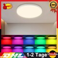 24W RGB LED Deckenleuchte Dimmbar Deckenlampe mit Fernbedienung TUYA APP Timer