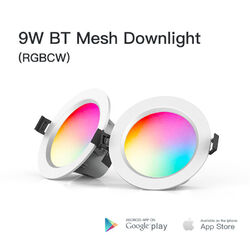 9W Bluetooth WIFI APP RGB/WW/CW LED Einbauleuchte Einbaustrahler Bad Flur Spot