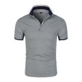 HABO Urbanes Herren-Polo Shirt Schlankes Design mit Klassischem Streifen Detail