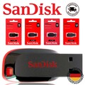 SanDisk USB Stick Cruzer Blade 16GB 32GB 64GB 128GB Flash Drive Speicher