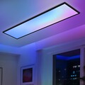 LED Panel 100x25 Deckenleuchte: Dimmbar RGB Farbwechsel flach mit Fernbedienung