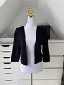 Vera Mont Bolero kurze Strickjacke Cardigan Größe M schwarz