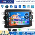 8-Core 6+128G Android14 Autoradio GPS Navi Wifi RDS für Renault Dacia Duster DAB