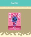 #386 Amiibo Karte für Animal Crossing Sophie Nintendo Switch Nfc Karte