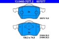 ATE Bremsbeläge Bremsbelagsatz vorne für AUDI VW 13.0460-7077.2