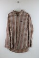 Chaps Herren Hemd Gr. M Langarm Kragenshirt Bunt Gestreift HT4