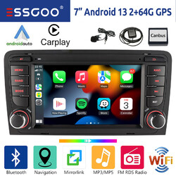 2+^$G Carplay Android 13 Autoradio GPS BT RDS Navi USB für Audi A3 S3 RS3 8P 8V