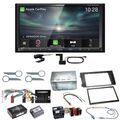 Kenwood DNX-7190DABS Android Auto Carplay DAB+ Einbauset für Audi A6 4B Facelift