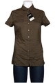 Heine Bluse Damen Oberteil Hemd Hemdbluse Gr. EU 38 Baumwolle Grün #wd46h8r