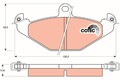 TRW Bremsbelagsatz Scheibenbremse COTEC GDB1041 für RENAULT CHRYSLER ESPRIT 21 1