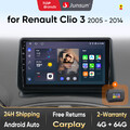 4+64G Für Renault Clio III 2005-2014 Android 13 Autoradio CarPlay DAB Navi RDS