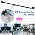 IBC Schwanenhals Verbindungsset 2 Tanks Container Adapter Zubehör Auslaufhahn EU
