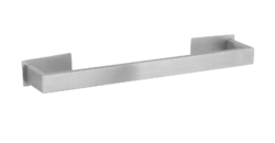 WENKO Badetuchstange Edelstahl Genova Matt Turbo-Loc ohne Bohren Handtuchhalter