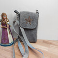 damen tasche Handytasche mit kleinem VorderFach und Druckknopf