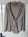 JUST B. Strickjacke - Gr. L - greige - mit Alpakawolle - TOP!!!