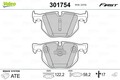 VALEO Bremsbelagsatz, Scheibenbremse 301754 für BMW