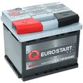 Autobatterie Eurostart SMF 12V 45Ah 400A EN Starterbatterie TOP GELADEN +Links
