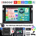 6+128G CarPlay Android 14 Autoradio DAB+ Für VW Polo 9N Golf 4 Passat B5 T5 GPS