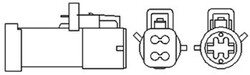 Lambdasonde Sensor Abgassteuerung MAGNETI MARELLI 466016355066 für FORD CB1 CCN