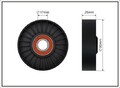 CAFFARO 12-99 Spannrolle, Keilrippenriemen für OPEL,SAAB