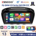 Android13 4G LET Autoradio 4+64G Carplay Für BMW E60 E90 CCC GPS NAVI KAM SWC BT