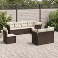 Gartenmöbel Sofa Garnitur Lounge Sitzgruppe 8/9-tlg. Poly Rattan mehrere Farben