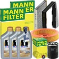 MANN INSPEKTIONSPAKET+MOBIL1 0W-40 MOTORÖL passend für 1.2 FIAT DOBLO PUNTO 188