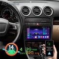 Autoradio 2+32G Carplay Android 14 GPS Navi für Audi A4 Avant 8ED 8EC 8E5 8H7