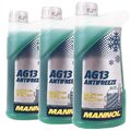 Kühlerfrostschutz Grün 3x1 Liter MANNOL Hightec Antifreeze AG13 -40°C BMW VAG