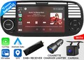 DAB+ Für Fiat 500 07-15 Autoradio Android 13 7" IPS Display CarPlay GPS Navi RDS
