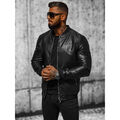 Kunstlederjacke Bomberjacke Bikerjacke Jacke Übergangs Herren OZONEE JS/11Z8106Z
