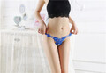 Sexy Damen G-String Slip String Spitze Perlen Kette Schritt offen Dessous Tanga
