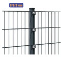 Doppelstabmattenzaun 8/6/8 mm Komplettset inkl. Pfosten, Schrauben, Klemmhalter