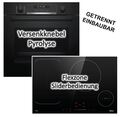 HERDSET Bosch Einbau-Backofen PYROLYSE + Midea Kochfeld INDUKTION autark 77cm