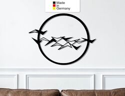 Vögel, Metall Wanddeko, Wanddeko Aus Metall, Wandbild aus Metall, Metal Wall Art