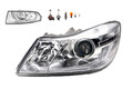 Scheinwerfer Halogen kompatibel zu Skoda Octavia 1Z 09-13 H1 H7 L + Nebel+Leuch.