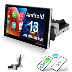 9" Single 1DIN Android 13.0 Autoradio Carplay Navi GPS WiFi Bluetooth RDS 2+64G