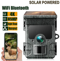 Campark Solar Wildkamera WLAN Bluetooth 4K 85MP Nachtsicht Jagdkamera TC02 DE