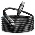 USB C Kabel 3M 100W PD 5A Schnellladekabel USB C Auf USB C Kabel Lang Nylon Gefl